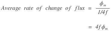 Rate of change of flux - emf equation of a transformer