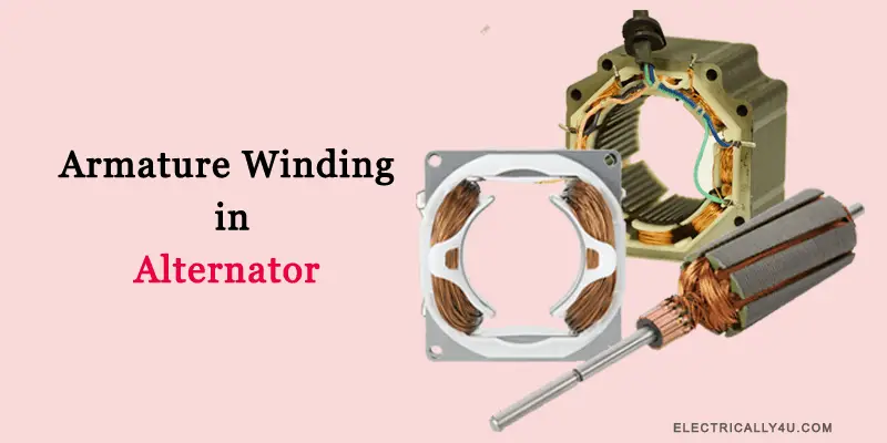 Armature winding in alternator