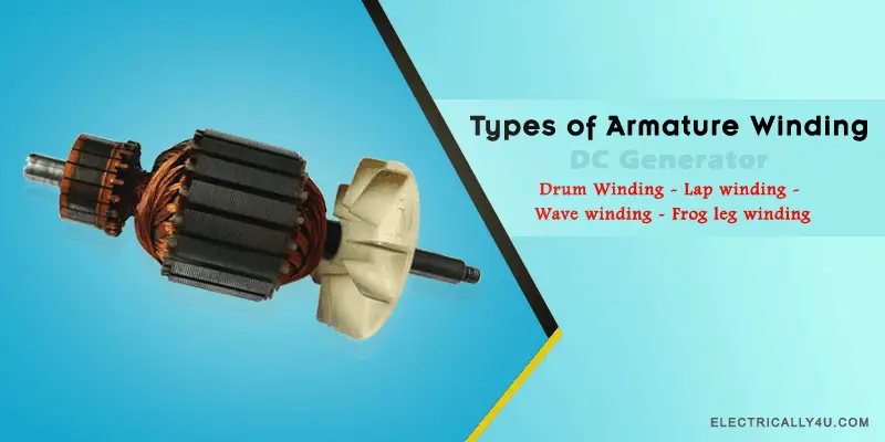 Types of Armature winding | Drum winding - Lap winding - Wave winding