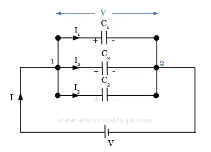 Capacitor is parallel