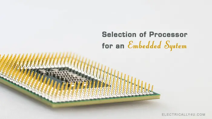 Selection of processor for an embedded system