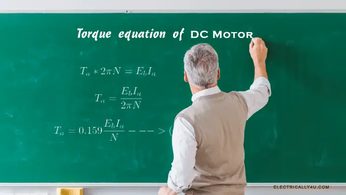 torque equation of DC motor