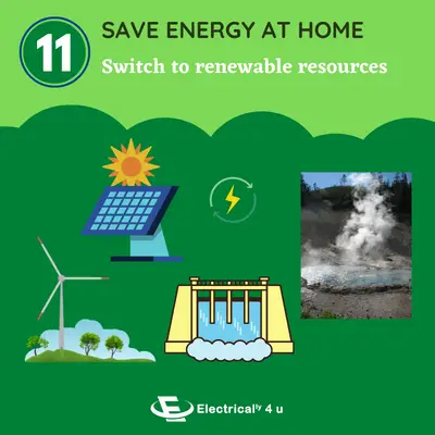 Switch to renewable resources to save the earth