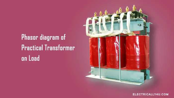 Phasor diagram of practical transformer on Load
